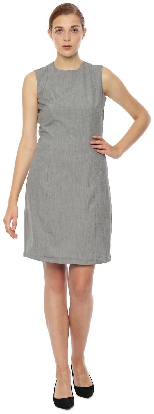 

Allen Solly Grey Solid A-line dress