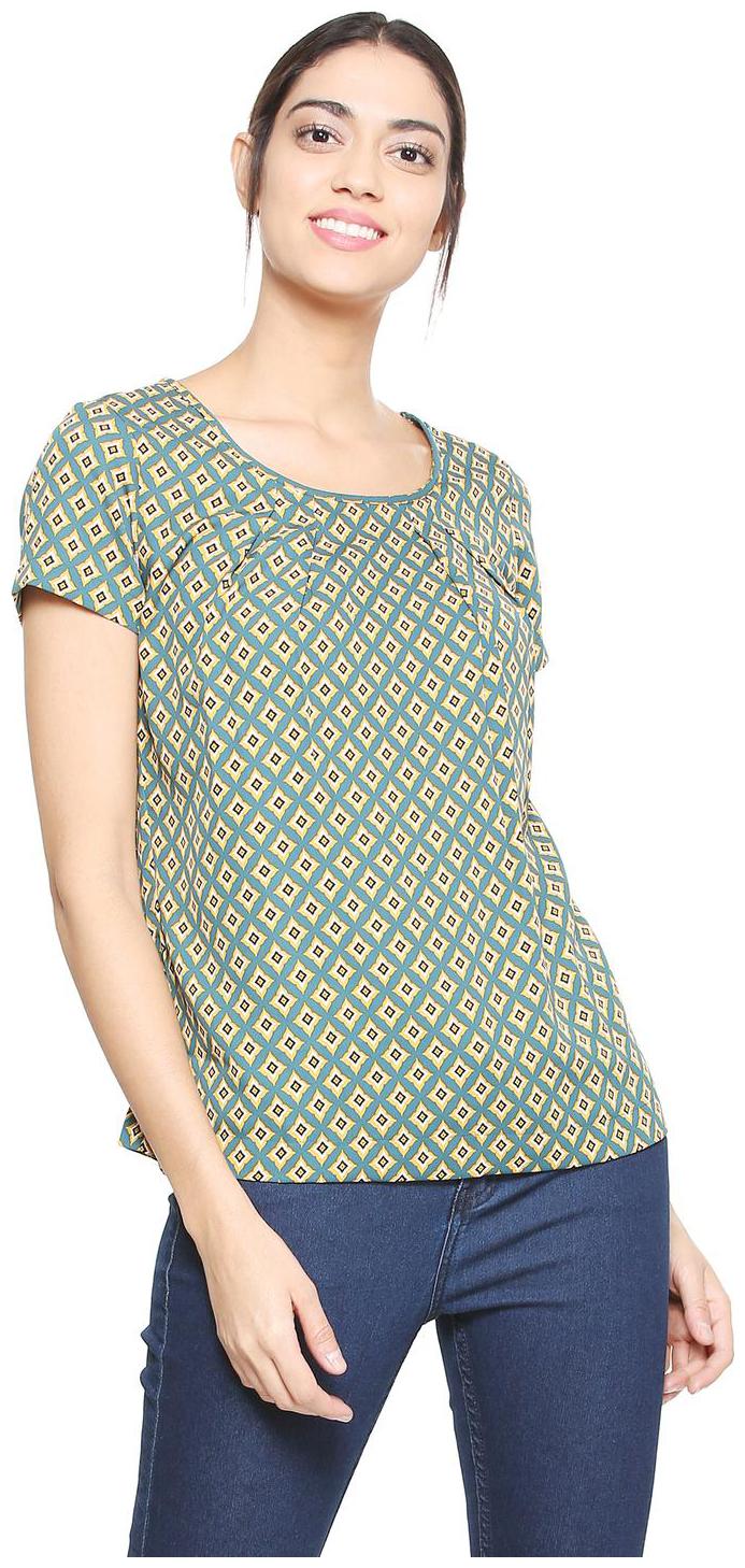 

Allen Solly Women Printed Regular top - Green