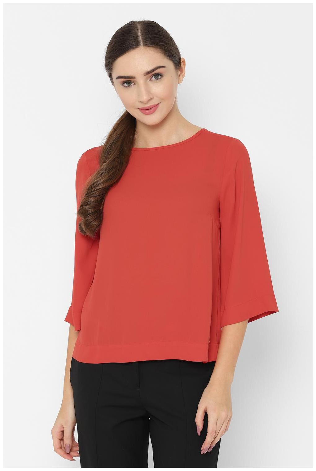 

Allen Solly Women Solid Regular top - Red