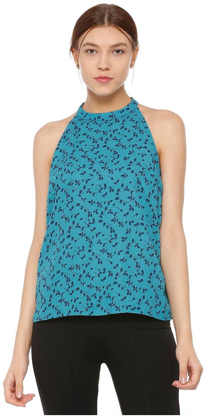 

Allen Solly Women Printed Regular tunic - Blue