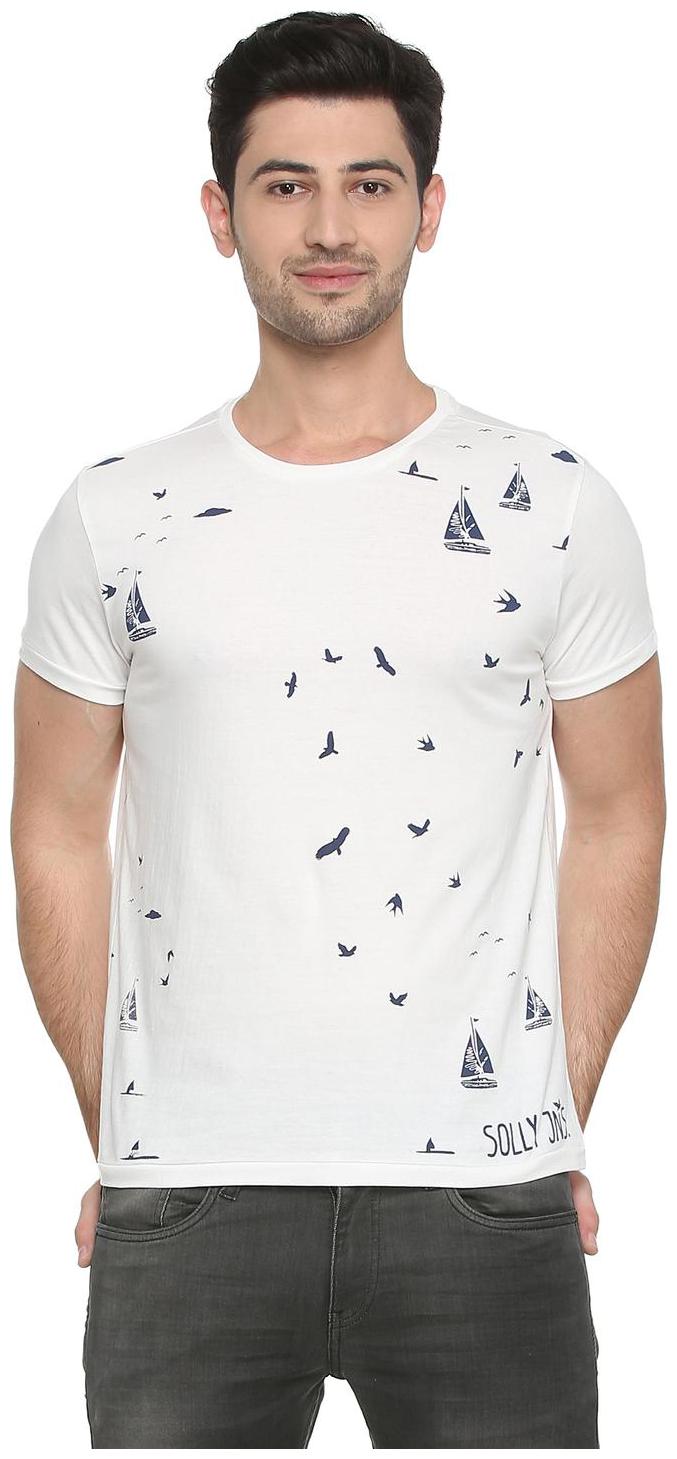 

Allen Solly Men White Slim fit Cotton Round neck T-Shirt - Pack Of 1