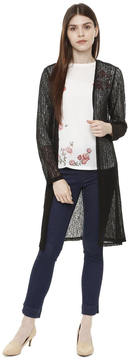 

Allen Solly Women Self design Regular top - Black