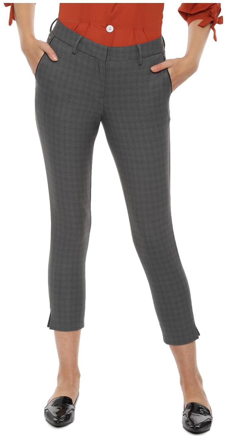 

Allen Solly Women Grey Slim fit Regular pants