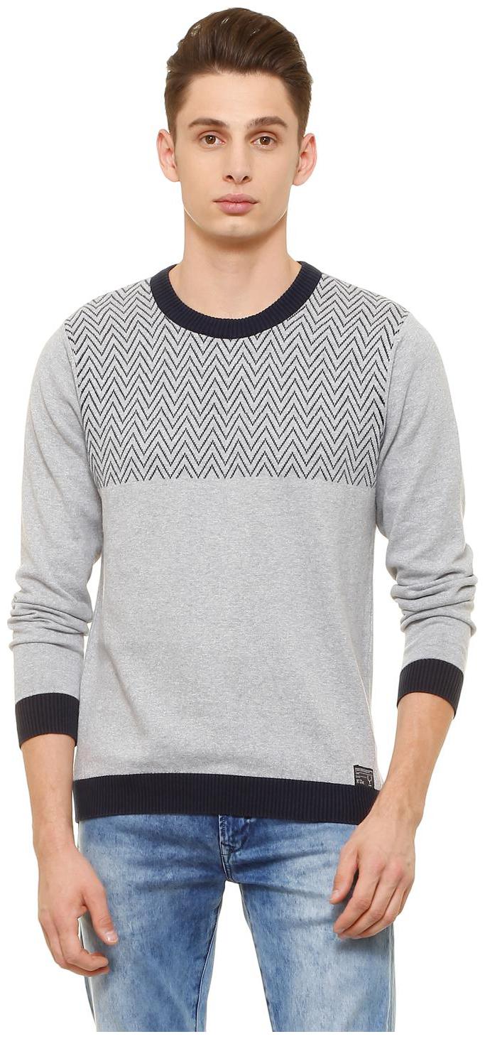 

Allen Solly Men Grey Round neck Pullover