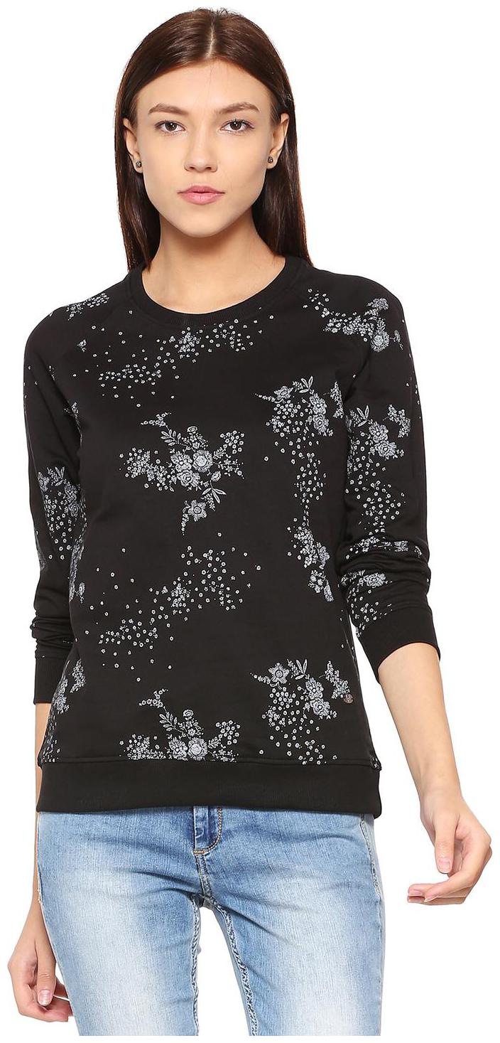 

Allen Solly Women Printed Sweatshirt - Black