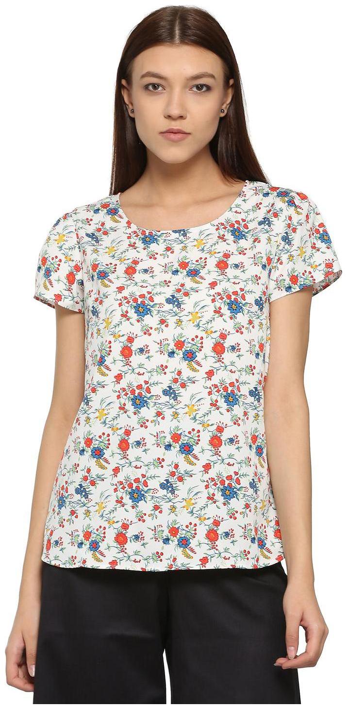 

Allen Solly Women Printed Regular top - White