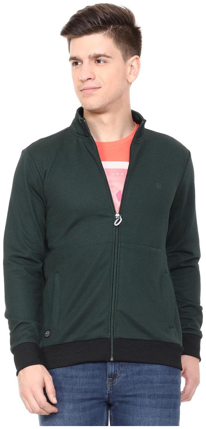 

Allen Solly Men Black High neck Sweatshirt