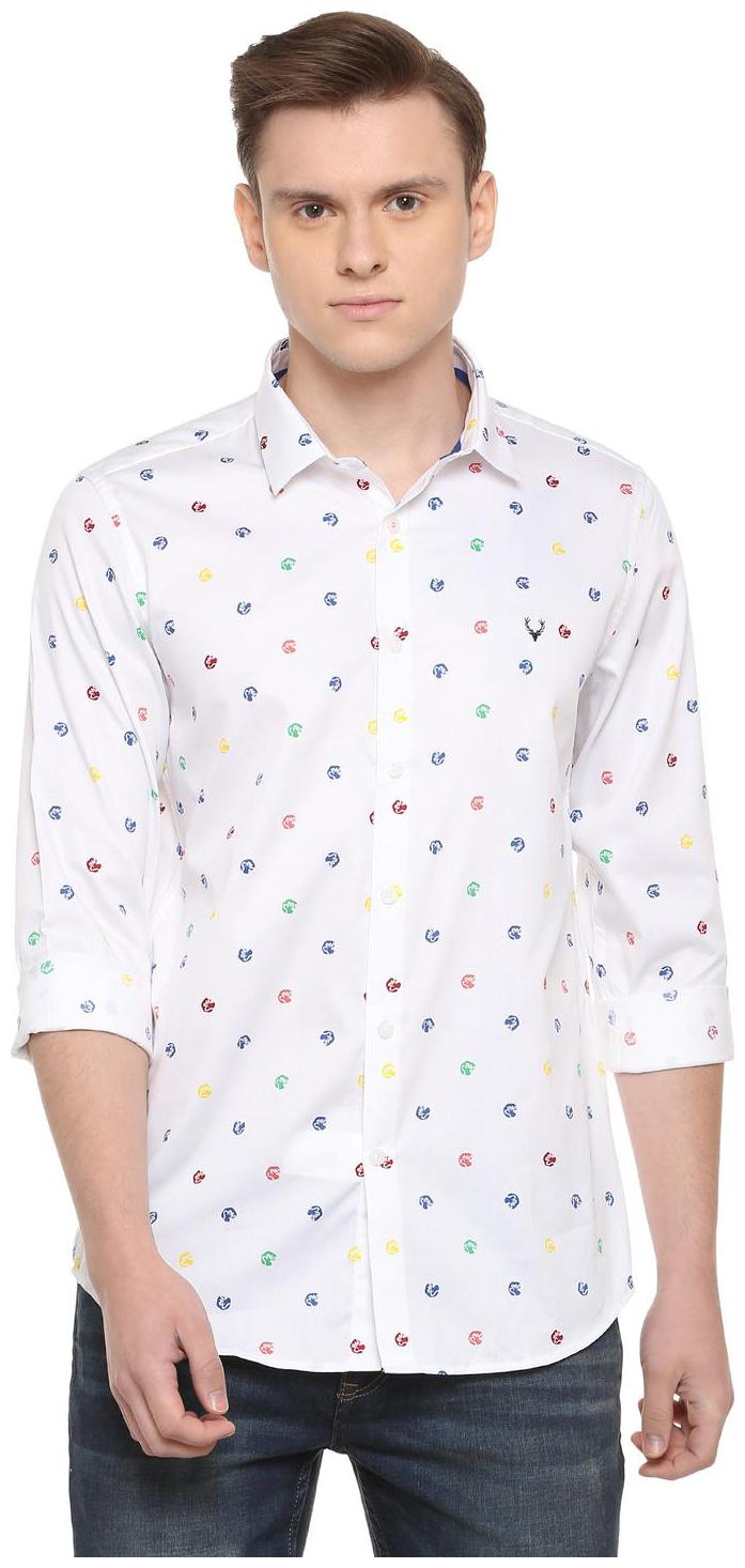 

Allen Solly Men White Printed Slim Fit Casual Shirt