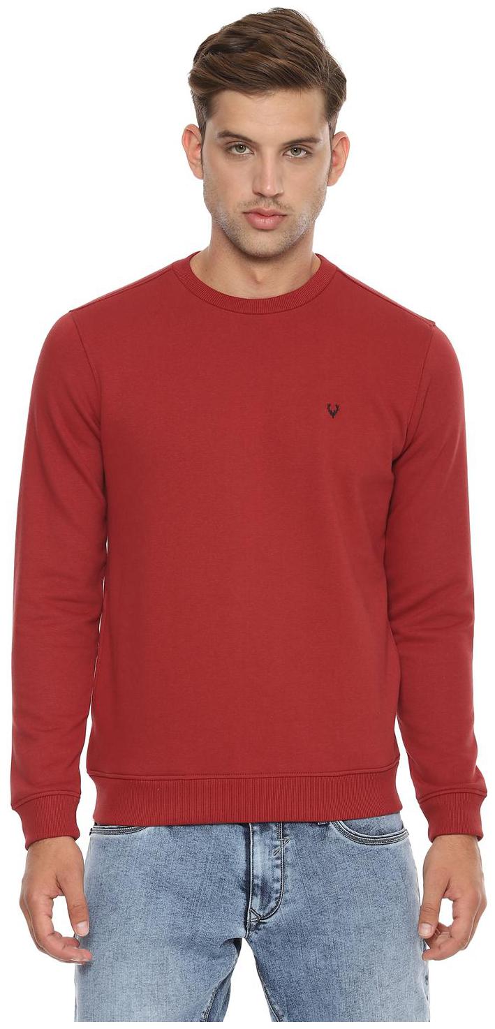 

Allen Solly Men Red Round neck Sweatshirt