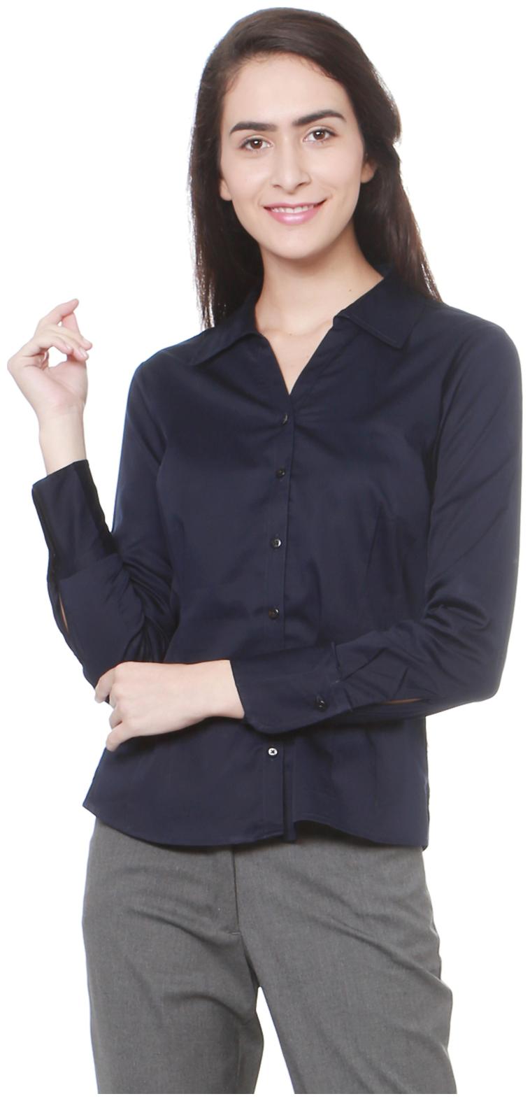 

Allen Solly Women White Solid Slim Fit Shirt