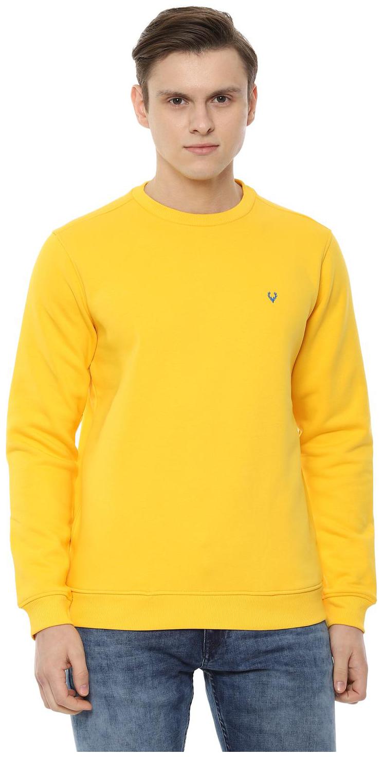 

Allen Solly Men Yellow Round neck Sweatshirt