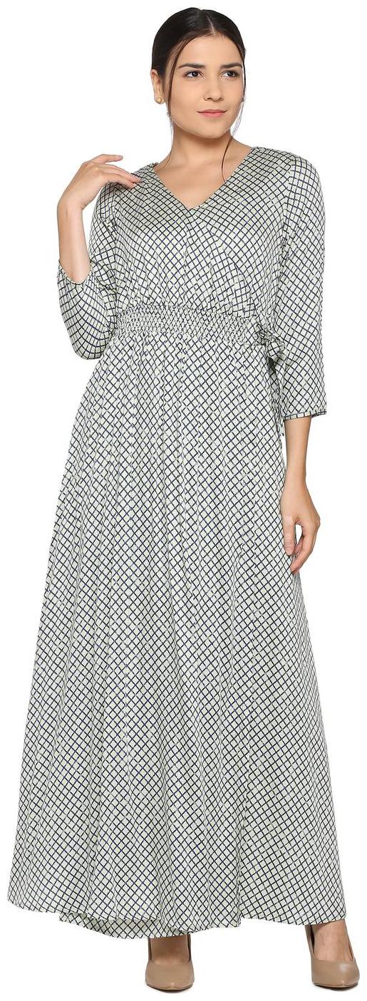 

Allen Solly Grey Printed A-line dress