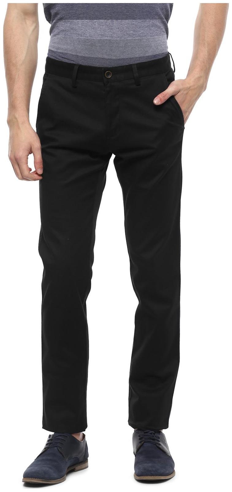 

Allen Solly Men Black Solid Regular fit Chinos
