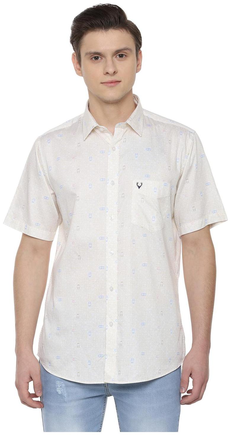 

Allen Solly Men White Printed Slim Fit Casual Shirt