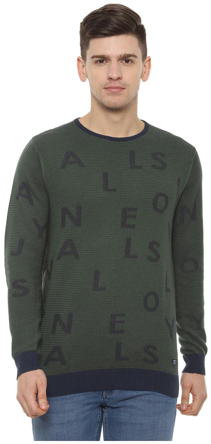 

Allen Solly Men Green Round neck Pullover