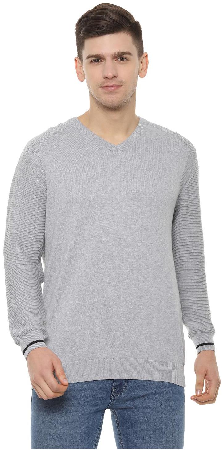

Allen Solly Men Grey V neck Pullover