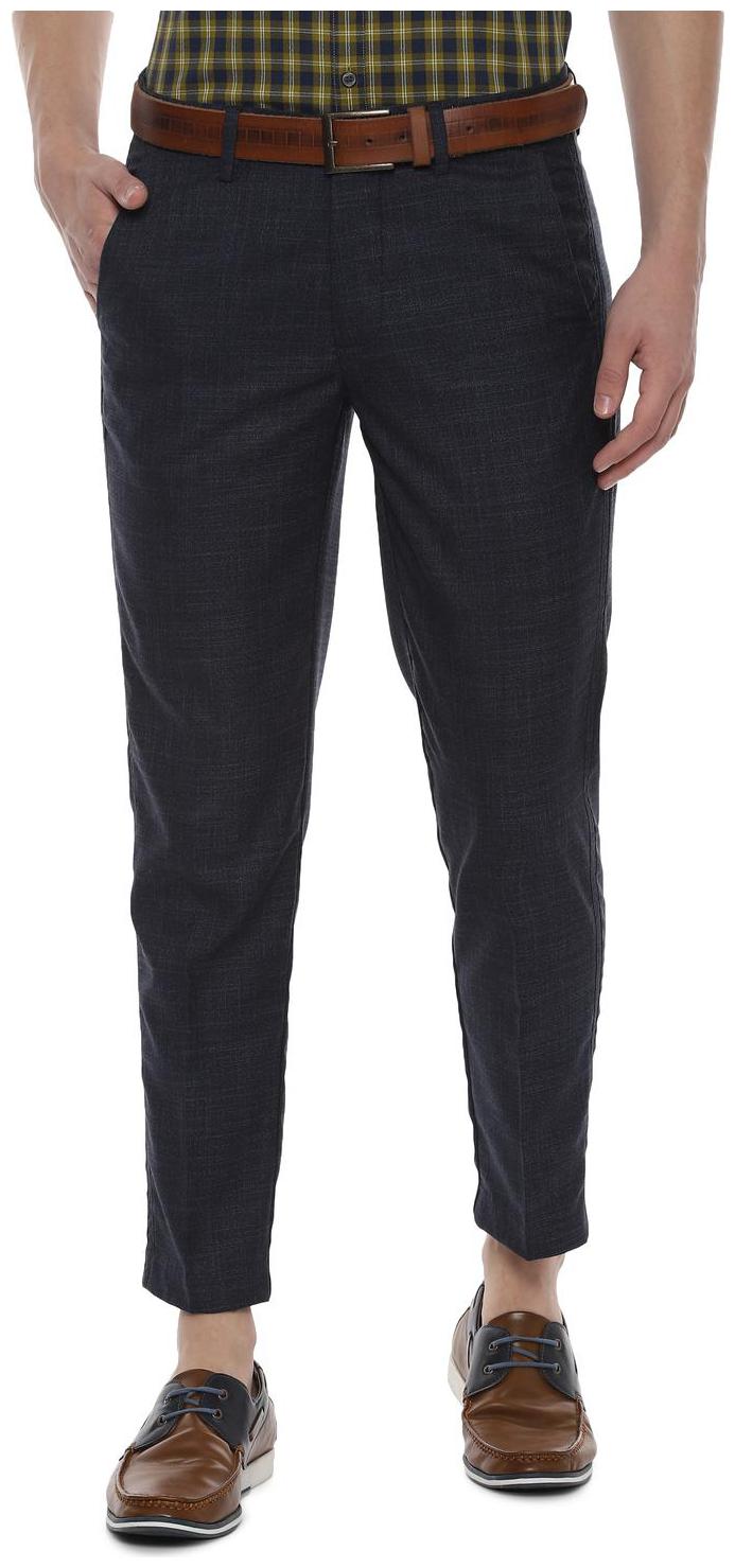 

Allen Solly Men Blue Solid Slim fit Regular trousers