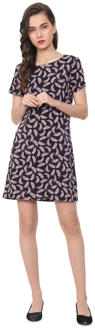 

Allen Solly Blue Printed A-line dress