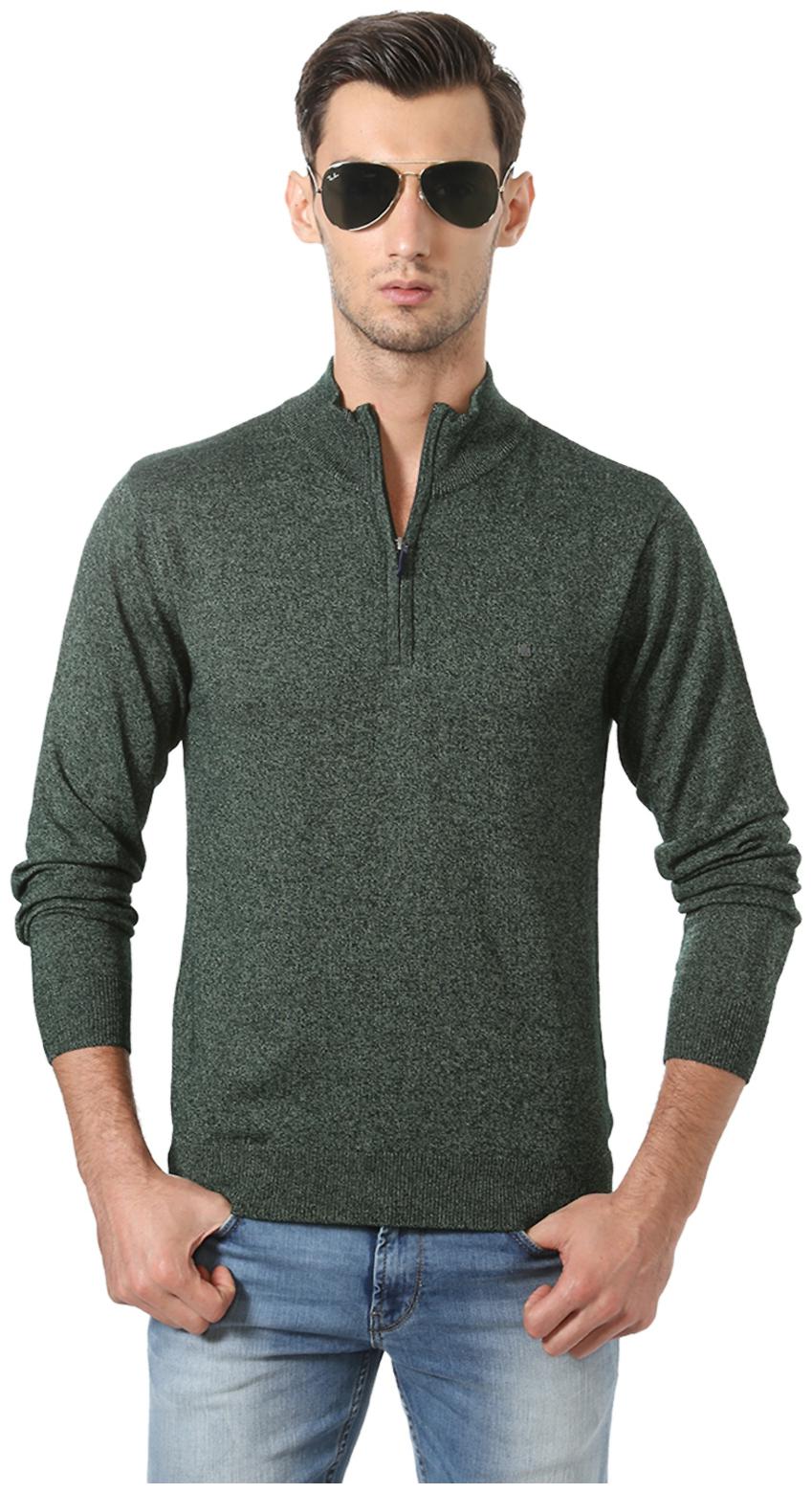 

Allen Solly Men Green High neck Pullover