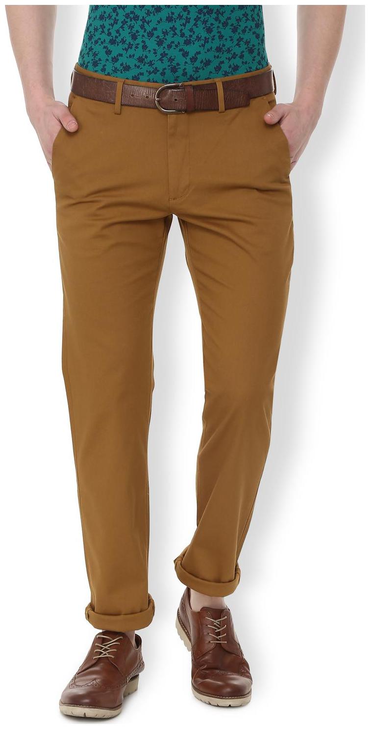 

Allen Solly Men Brown Solid Slim fit Regular trousers