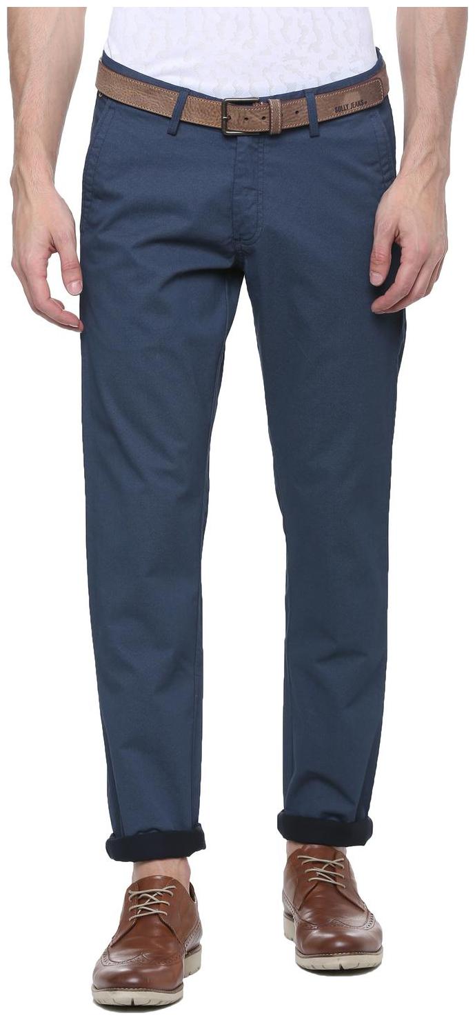 

Allen Solly Men Blue Solid Slim fit Regular trousers