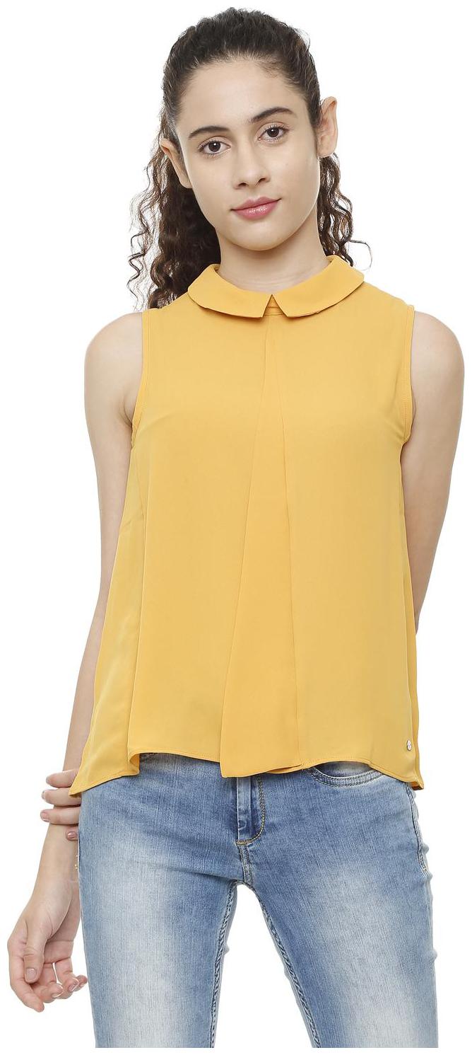 

Allen Solly Women Solid Regular top - Yellow