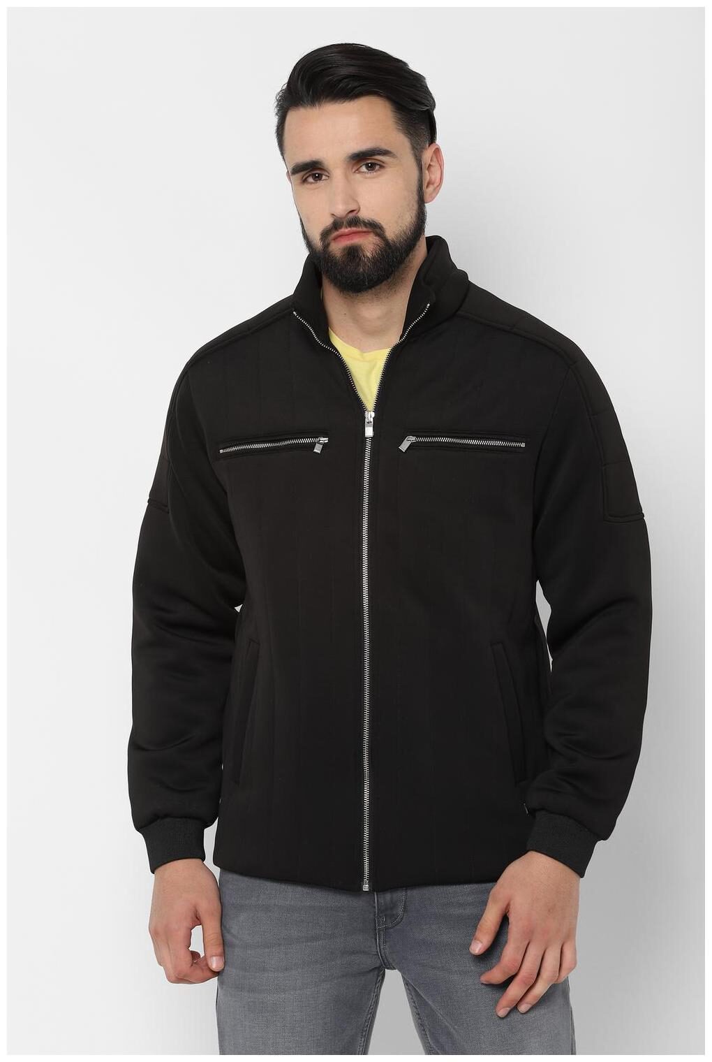

Allen Solly Men Polyester Leather Jacket Black