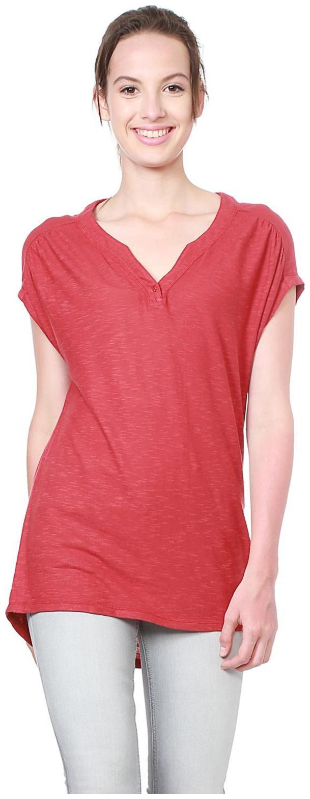

Allen Solly Women Printed A-line top - Red