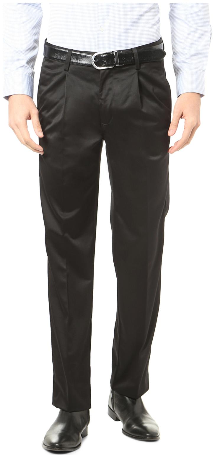 

Allen Solly Men Solid Regular Fit Formal Trouser - Black