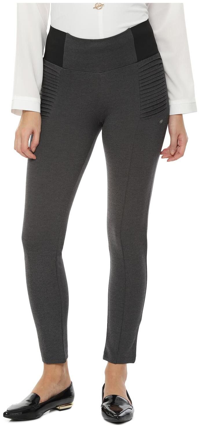 

Allen Solly Blended Ankle Length Women Tregging - Grey