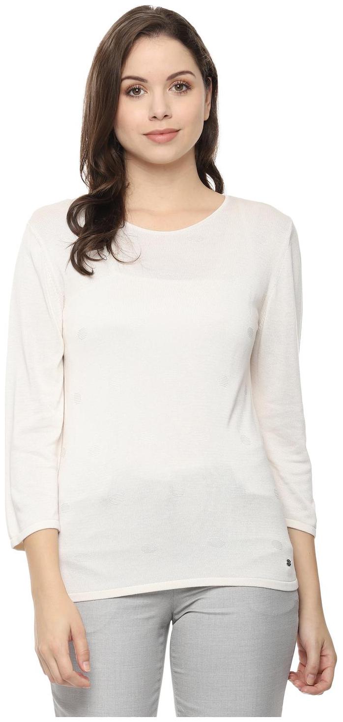 

Allen Solly Women Solid Regular top - Cream