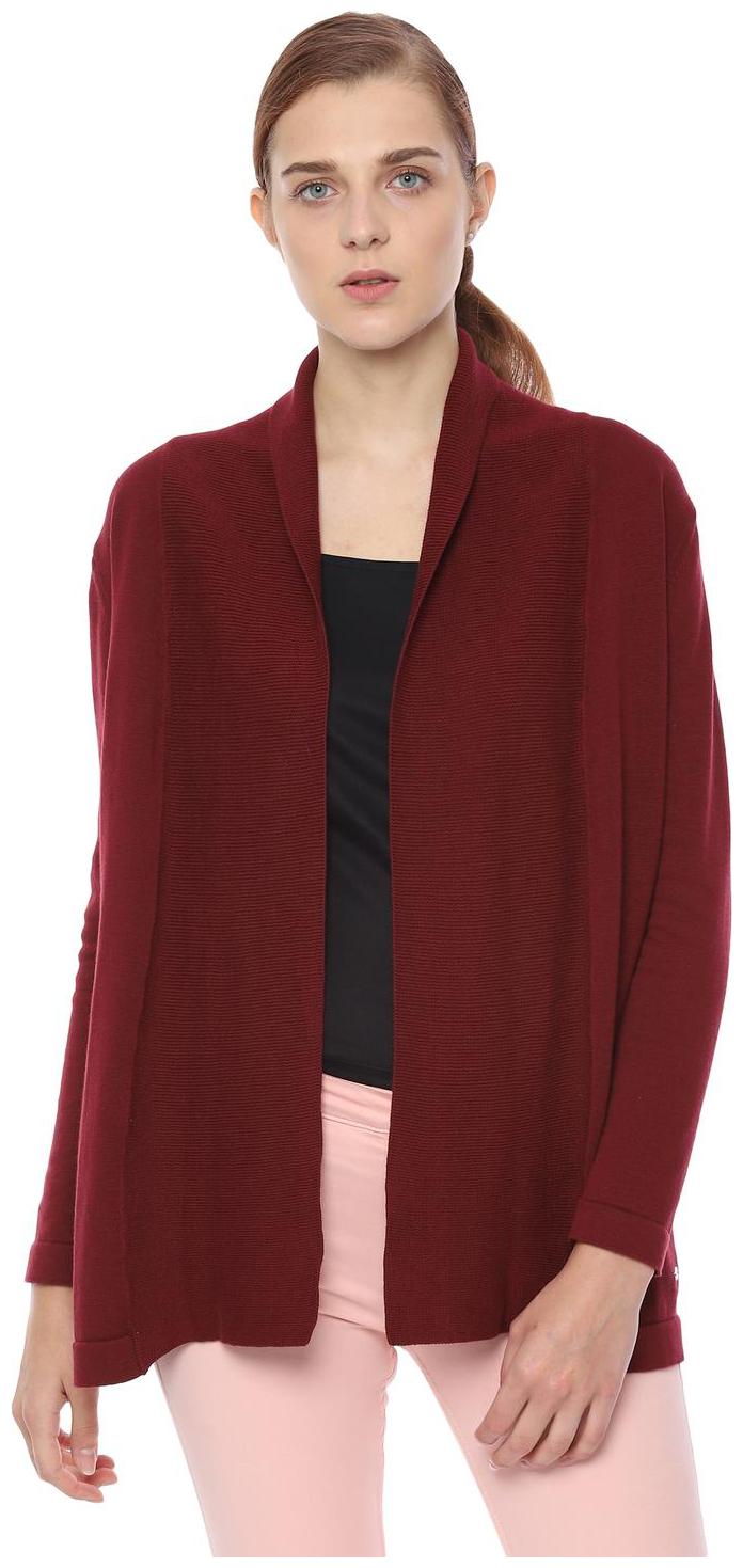 

Allen Solly Women Shrug - Maroon