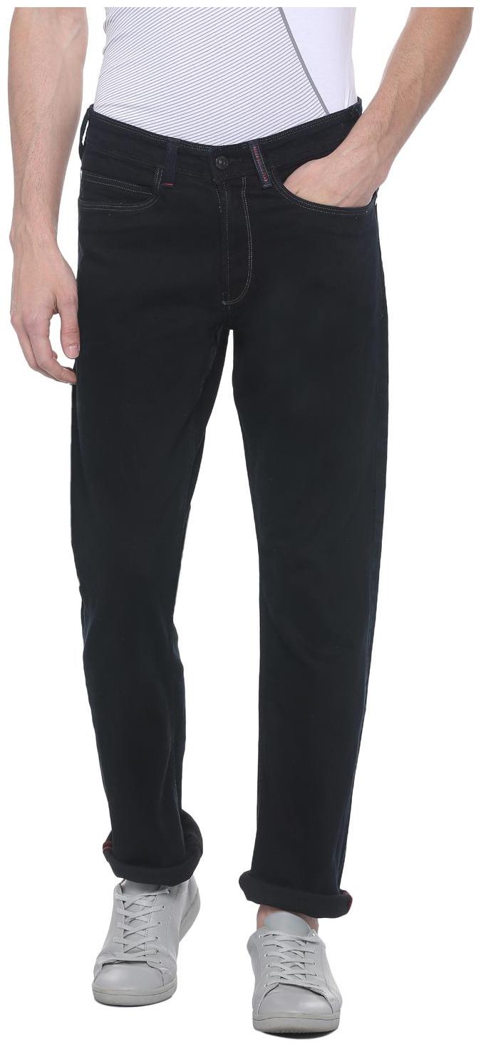 

Allen Solly Men Blue Solid Straight fit Regular trousers