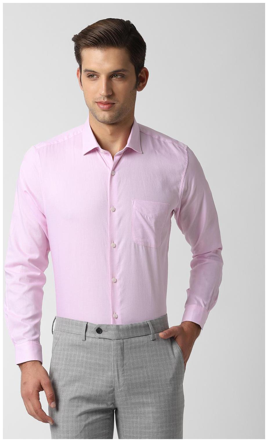 

Allen Solly Men Pink Weaved Regular Fit Casual Shirt