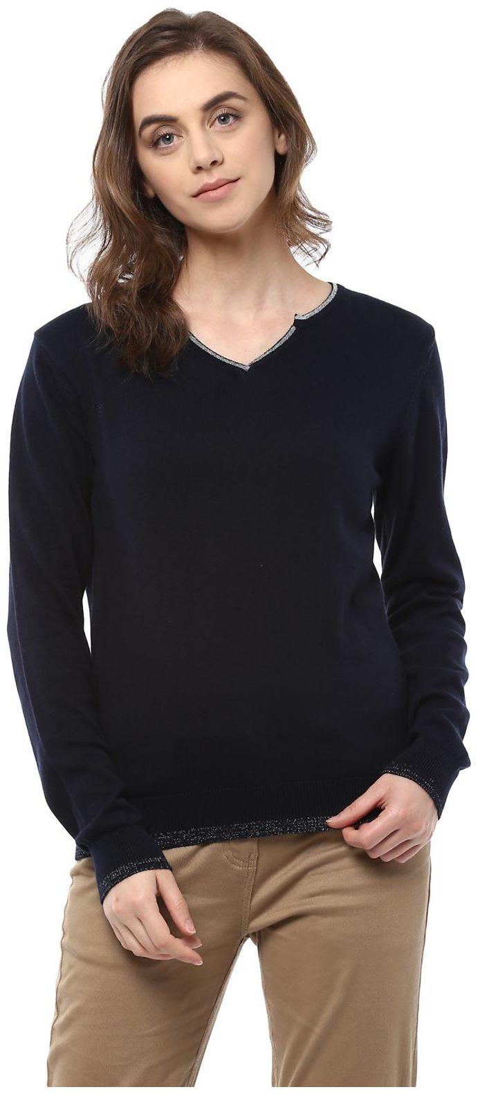 

Allen Solly Women Printed A-line top - Blue