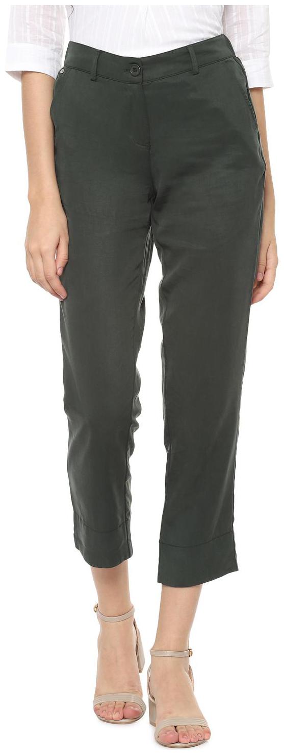 

Allen Solly Women Green Regular fit Regular trousers