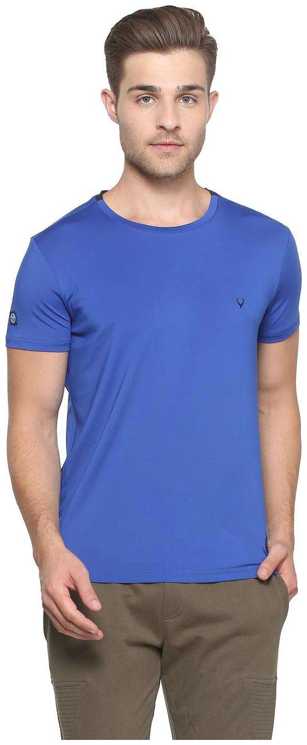 

Allen Solly Men Blue Regular fit Polyester Round neck T-Shirt - Pack Of 1
