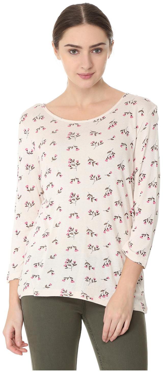 

Allen Solly Women Printed Regular top - Beige