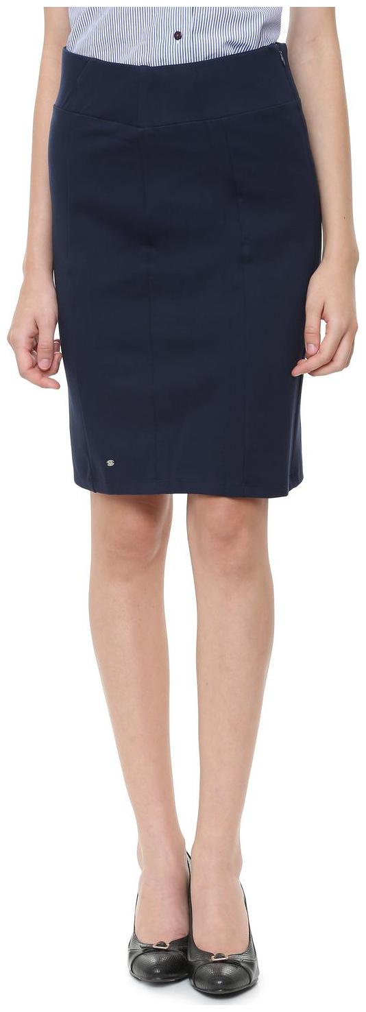 

Allen Solly Solid Straight skirt Mini Skirt - Blue