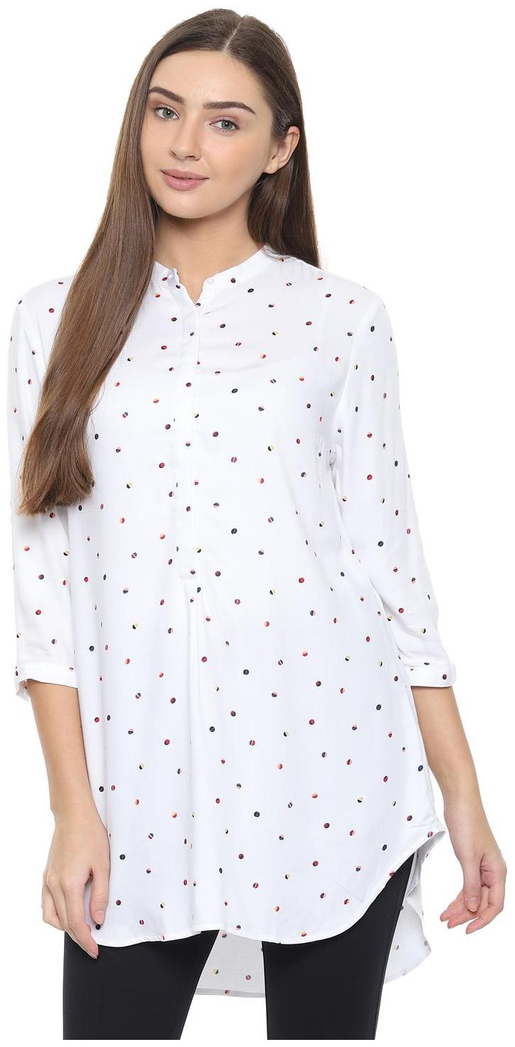 

Allen Solly Women Printed Regular tunic - White