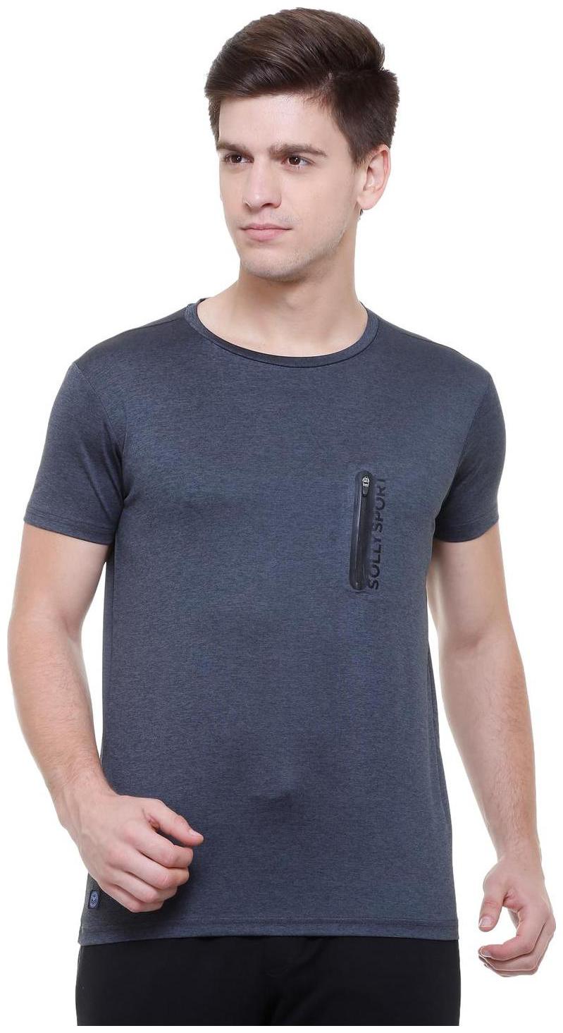 

Allen Solly Men Blue Regular fit Polyester Round neck T-Shirt - Pack Of 1