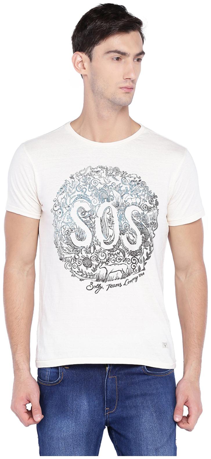 

Allen Solly Men White Slim fit Cotton Round neck T-Shirt - Pack Of 1