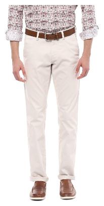 

Allen Solly Men Beige Solid Slim fit Regular trousers