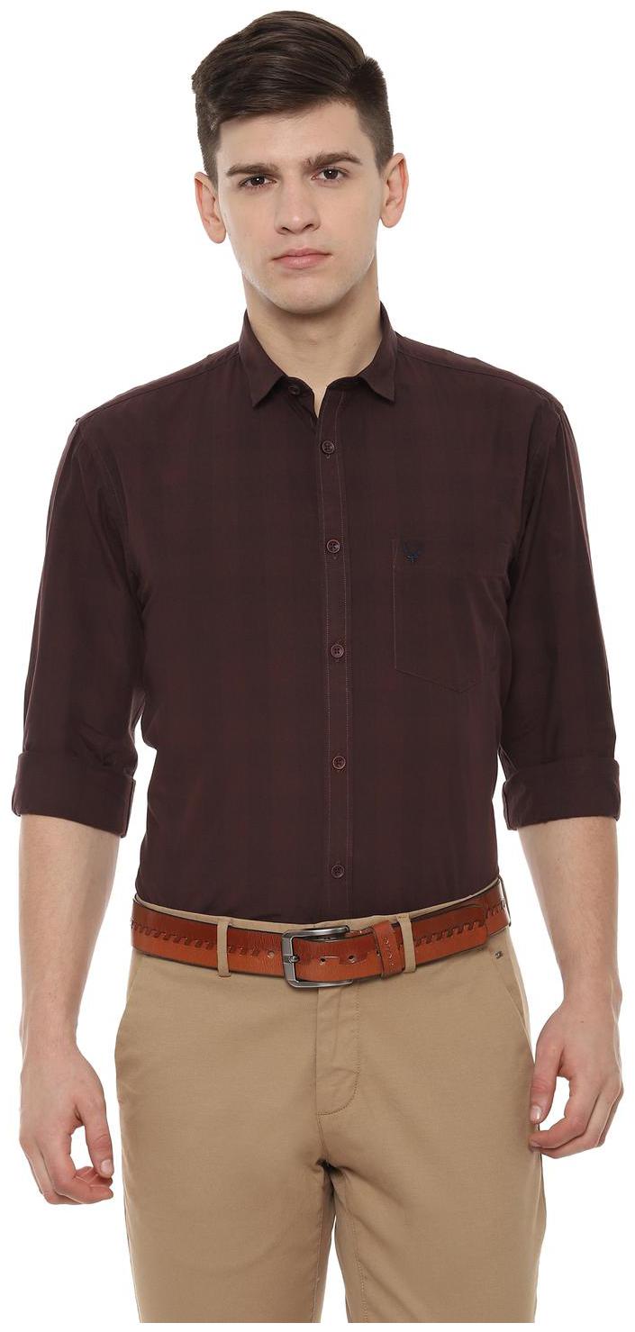 

Allen Solly Men Brown Checked Slim Fit Casual Shirt