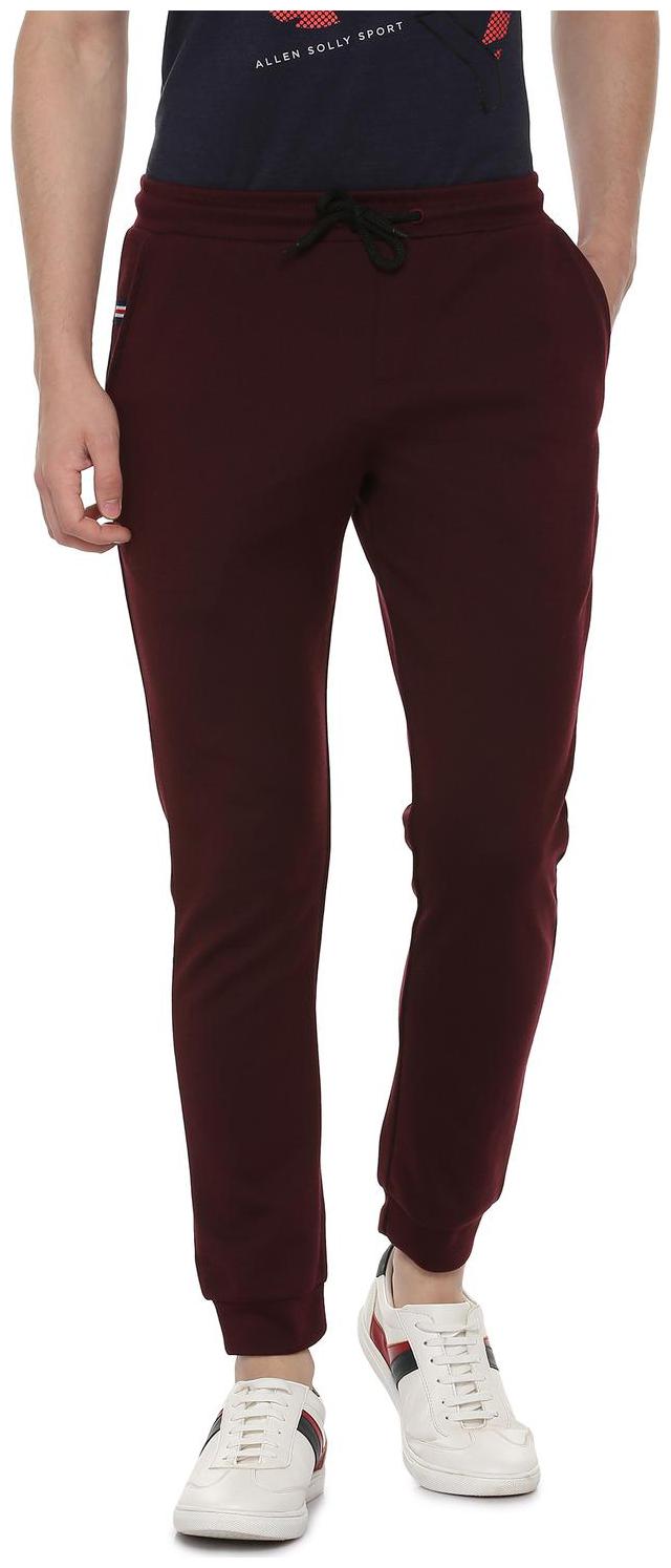 

Allen Solly Men Maroon Solid Regular fit Track pants