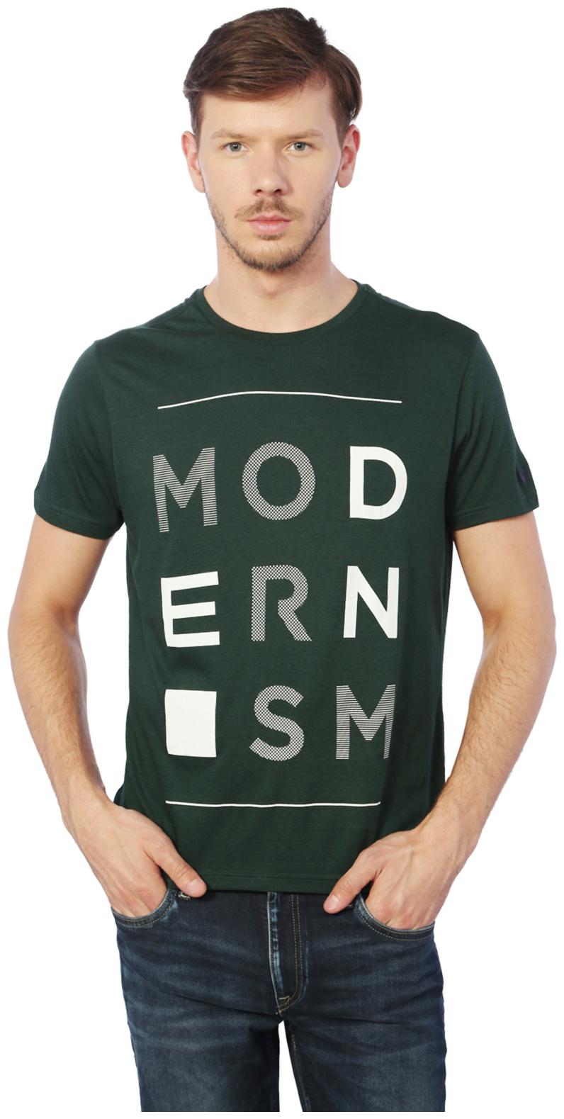 

Allen Solly Men Green Regular fit Cotton Round neck T-Shirt - Pack Of 1