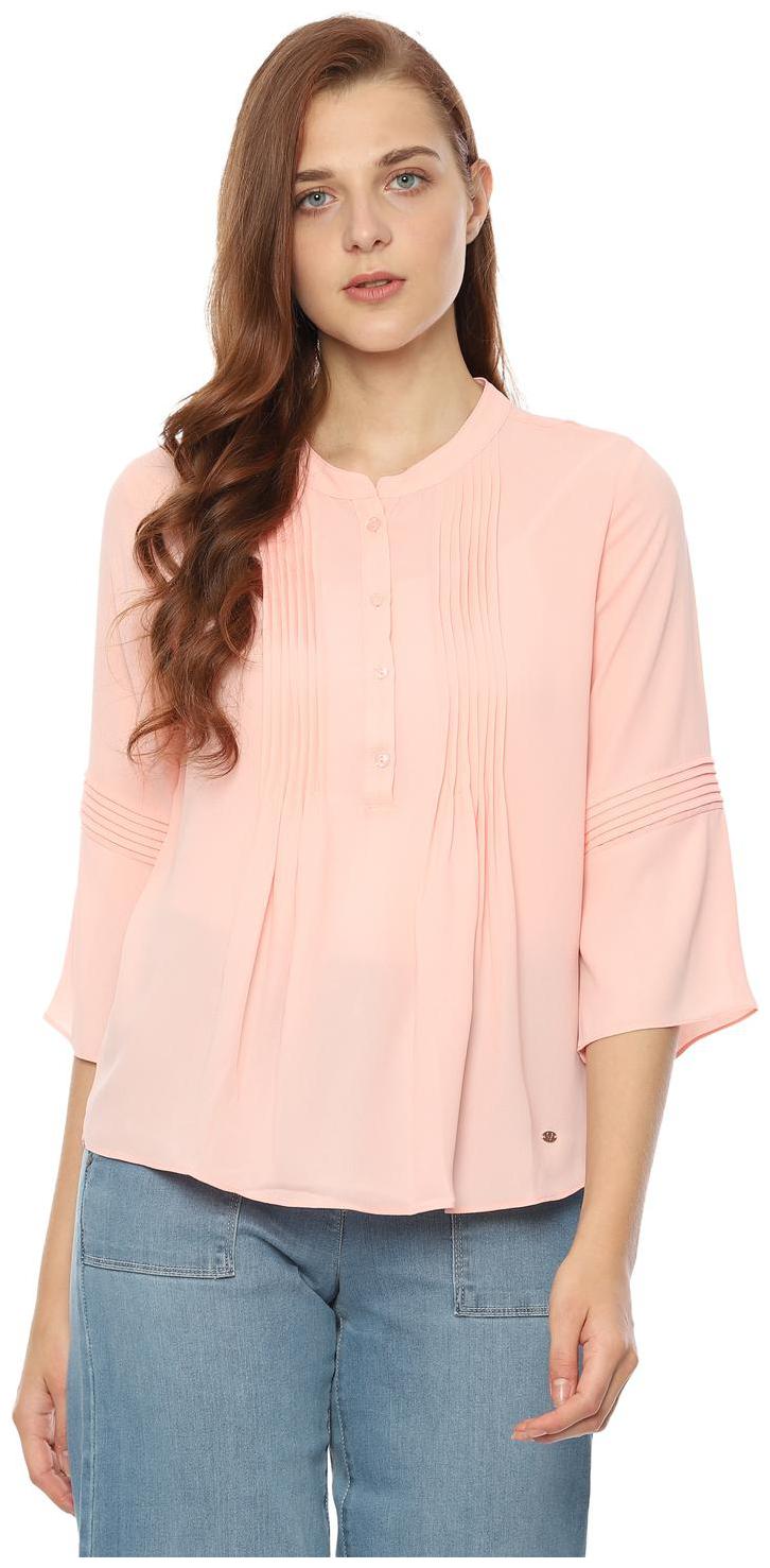 

Allen Solly Women Solid Regular top - Peach