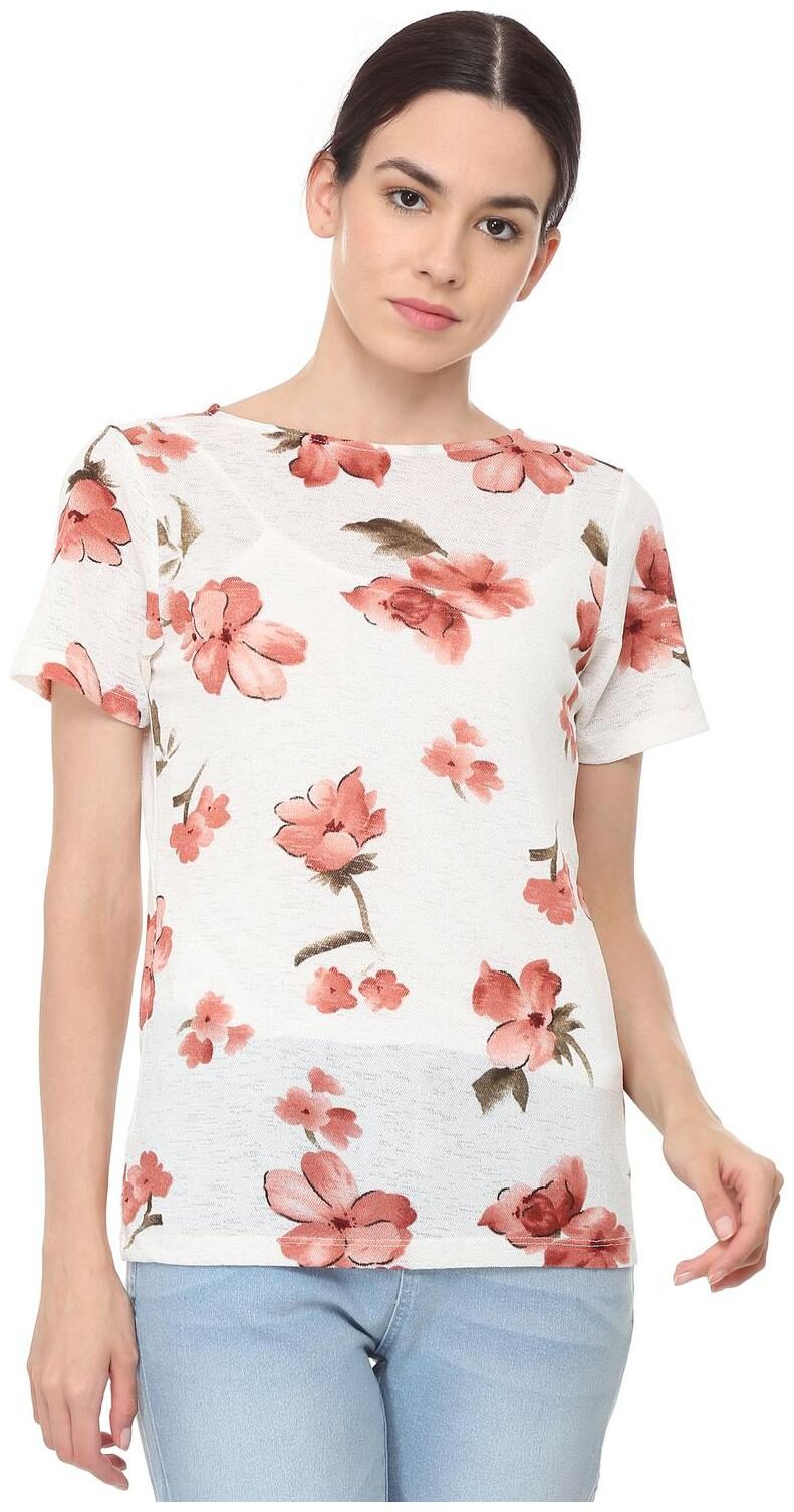 

Allen Solly Women Printed Regular top - White