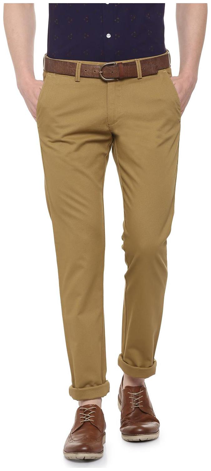 

Allen Solly Men Brown Solid Slim fit Regular trousers