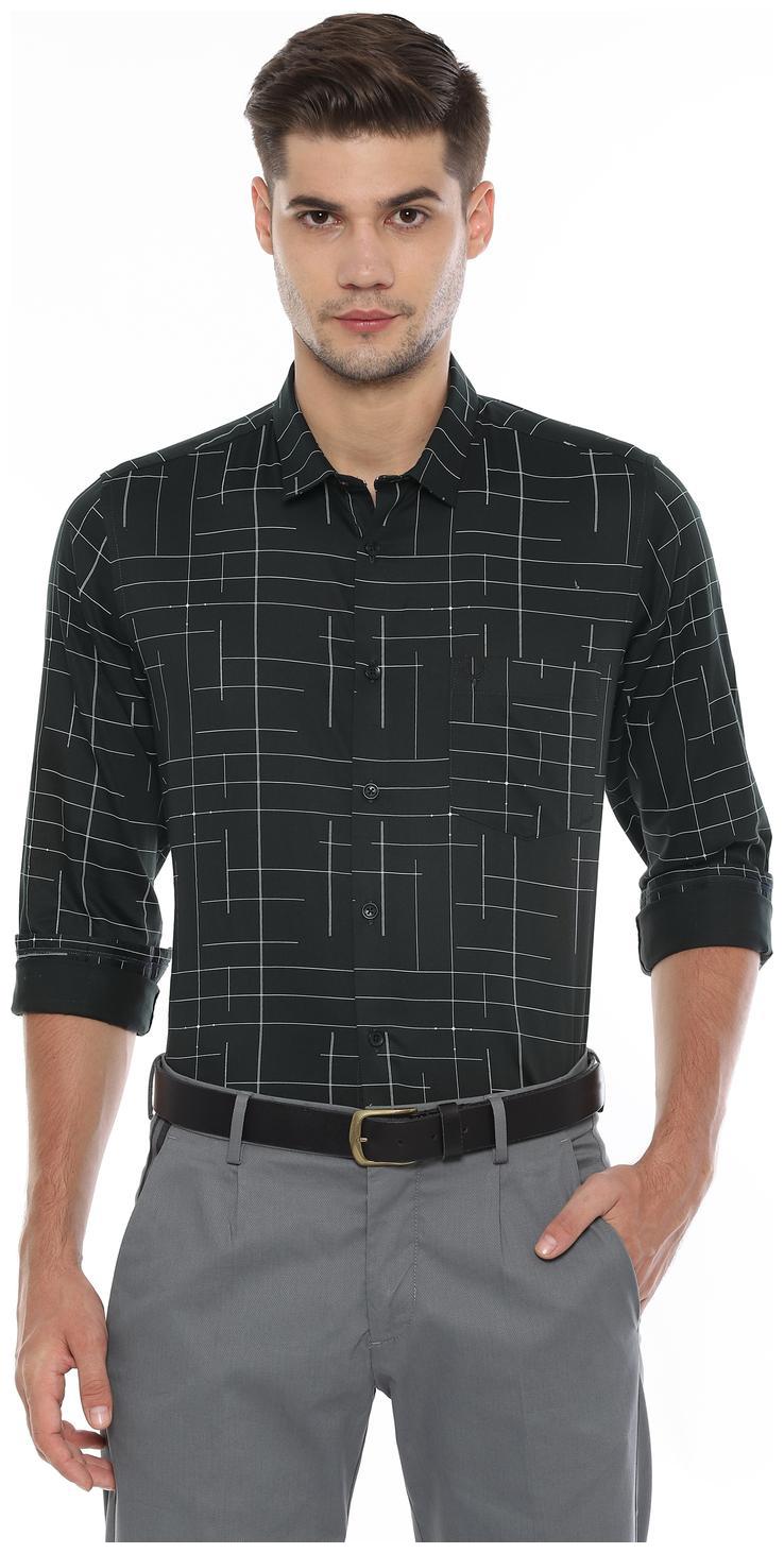

Allen Solly Men Black Printed Slim Fit Casual Shirt
